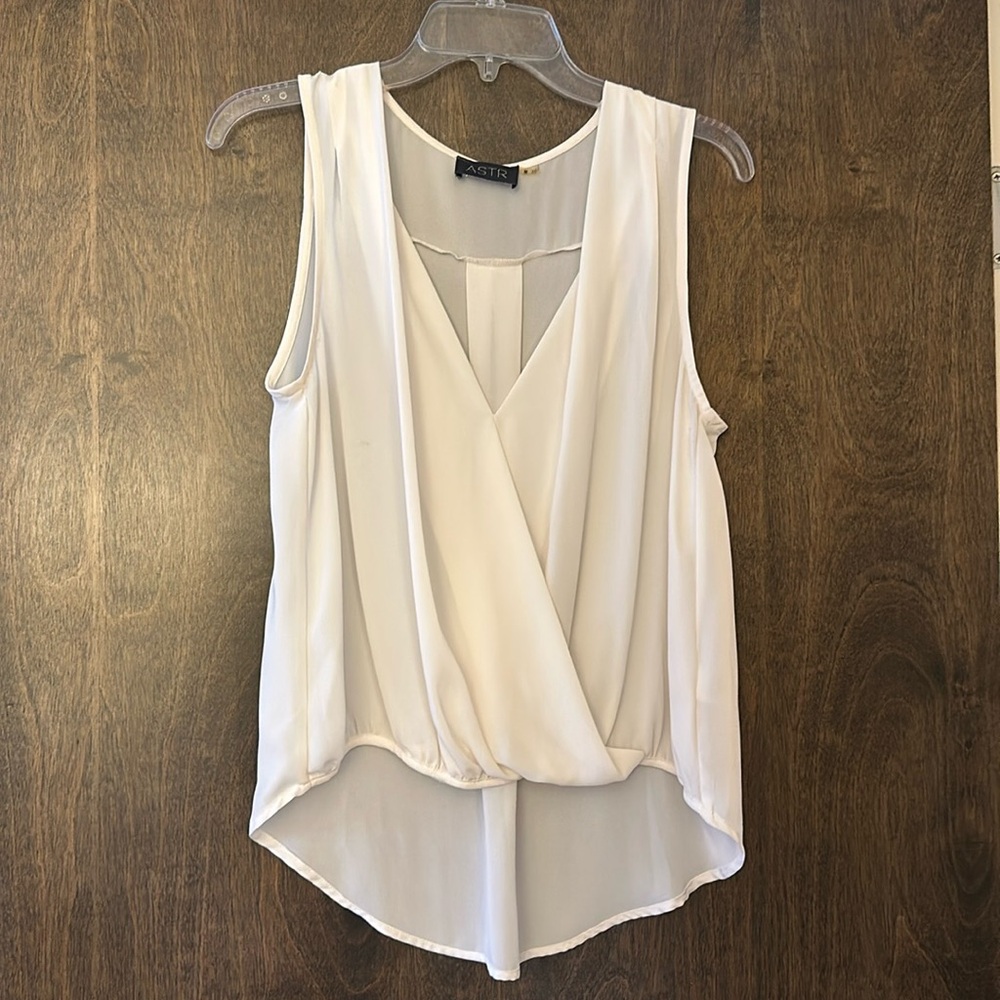 ASTR Ivory Blouse Top